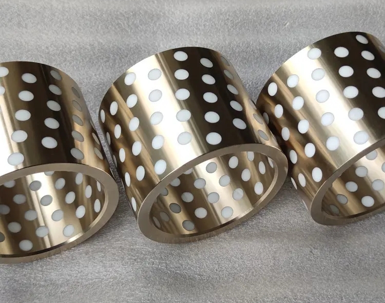 ZCuAl10Fe5Ni5 অ্যালুমিনিয়াম ব্রোঞ্জের সাথে PTFE বিয়ারিং লাগানো: সল্ট স্প্রে এবং সমুদ্রের জলের ক্ষয় প্রতিরোধী স্ব-তৈলাক্ত বিয়ারিং